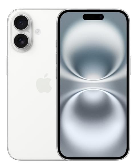 APPLE iPhone 16 128 GB Hvid MYE93HX/A Smartphone