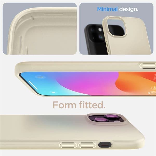 Spigen Tunt Passformsskal till iPhone 15 Plus – Beige
