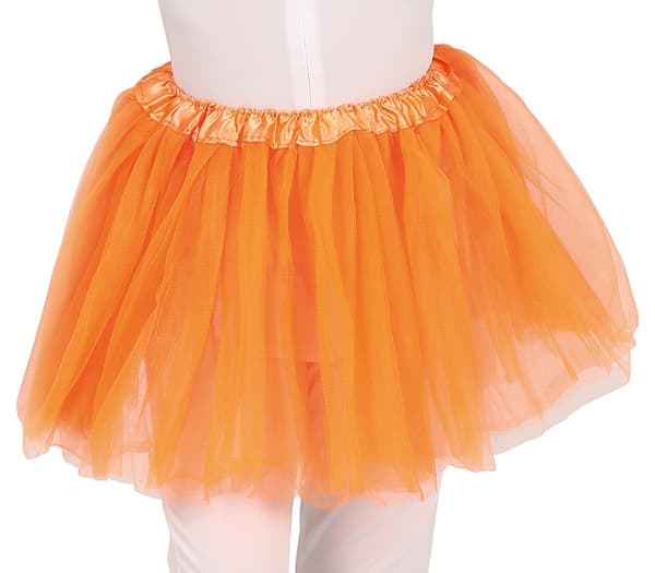 Orange tyl tutu nederdel 30 cm