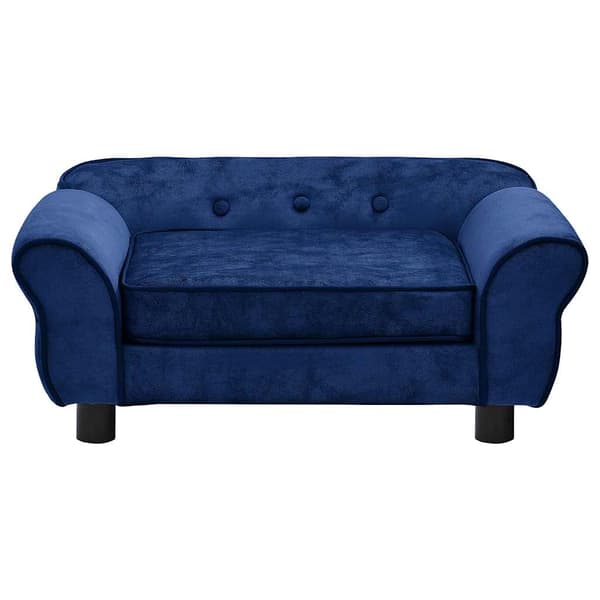 vidaXL Hundsoffa blå 72x45x30 cm plysch