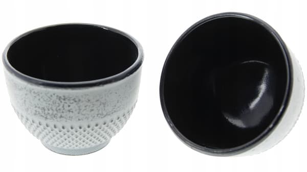 Støbejernskedel 0,8 l med infuser + tesæt til 2 kopper