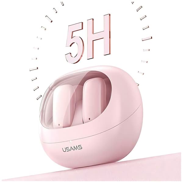 USAMS Bluetooth 5.3 TWSTD-serien trådløse hovedtelefoner lyserøde BHUTD03 (TD22)