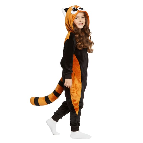 Kigurumi Pyjamas Röd Panda Barn 115-125cm Kostym Förklädnad Onesie