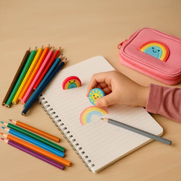Viskelæder til sletning Viskelæder til sletning af skolebørn 6x