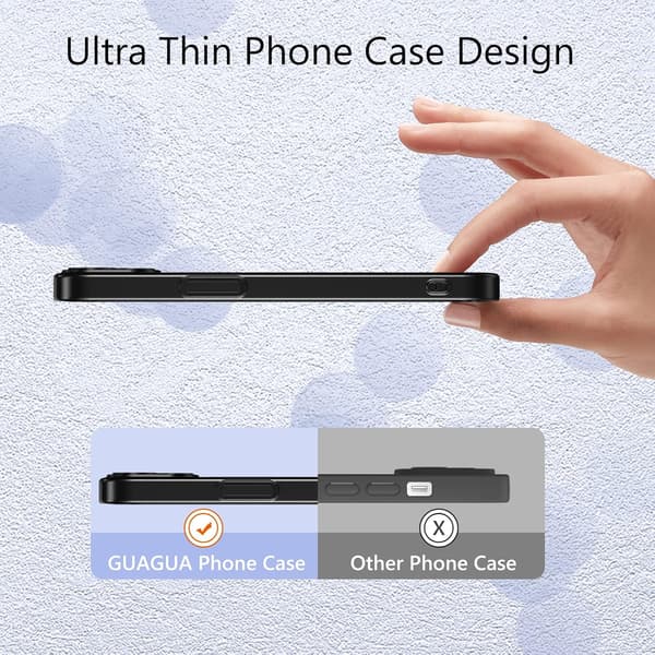 ETUI TIL APPLE IPHONE 14 PRO MAX KLAR SORT RAMME A2894 A2651