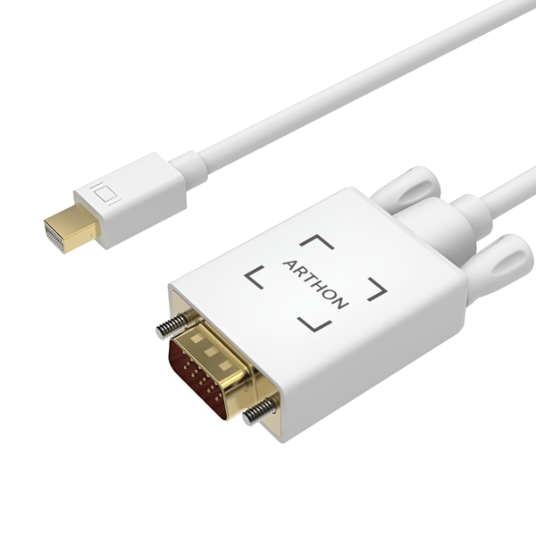 Kabeladapter fra mini DisplayPort til VGA han 1,8m adapter til Mac