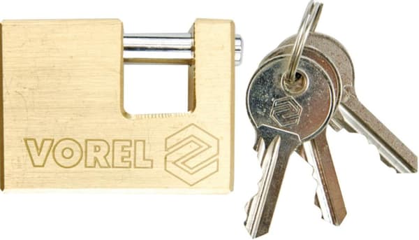 VOREL HÄNGLÅS MÄSSINGSSTIFT 90MM 77213