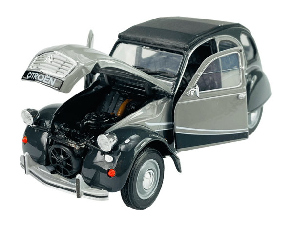 WELLY CITROEN 2CV 6 CHARLESTON GRÅ 1:24 24009