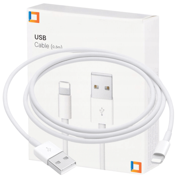 CO2-LADDARE KORT SNABBLADDANDE USB-KABEL FÖR LIGHTNING IPHONE 14 0,5M