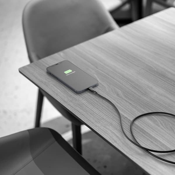 Cellularline Soft Cable - MFi-sertifioitu USB-C - Lightning-kaapeli 1,2 m (musta)