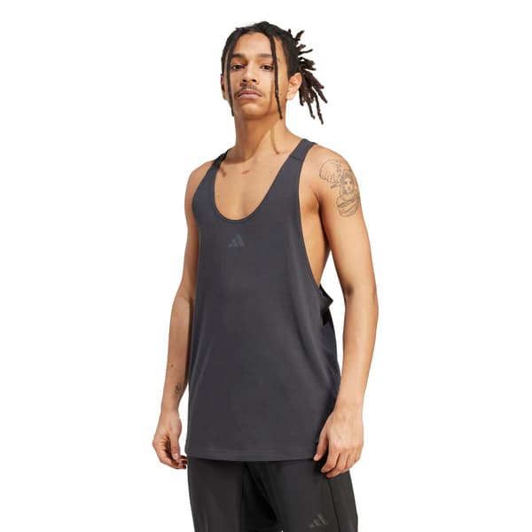 Herre træningstanktop adidas POWER STRINGER sort JV5139 r M