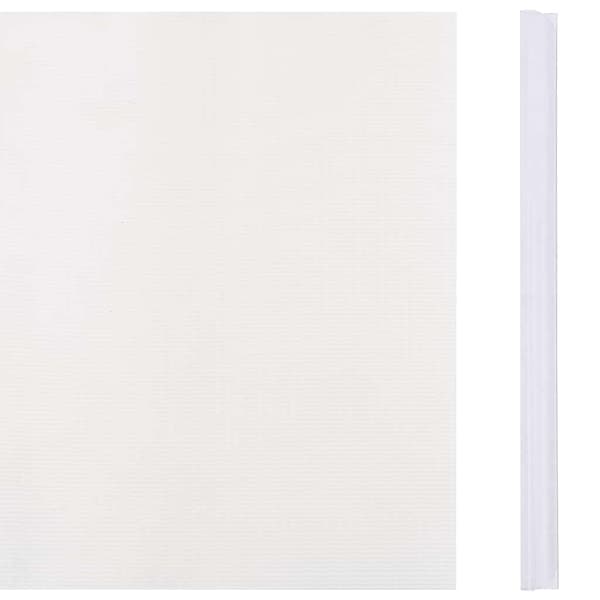 vidaXL Staketskydd, 4 st, PVC, 35x0,19 m, Vit