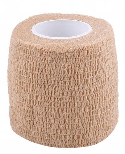 Elastinen itsekiinnittyvä koheesiivinen side beige 5,0 cm x 4,5 m