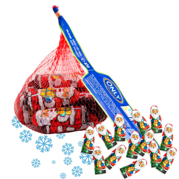 Kun mælkechokolade Julemandens Jul 85 g