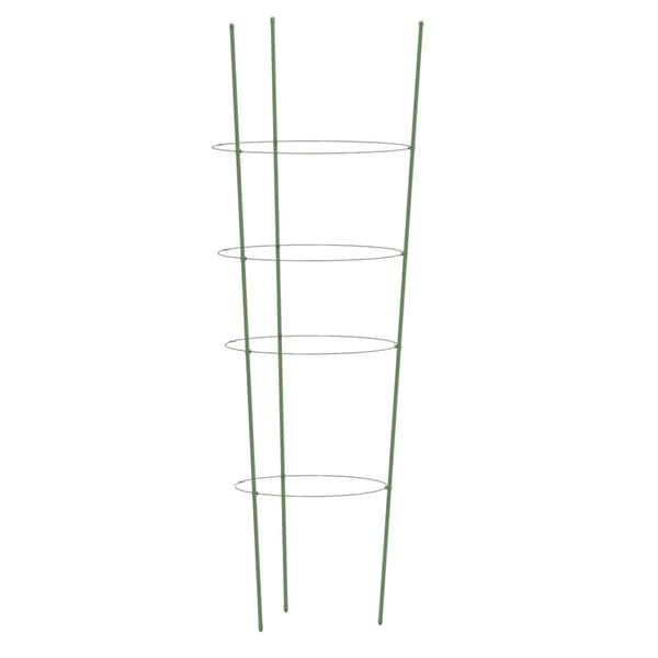 vidaXL Växtstöd med 4 bågar, 5 st, gröna, 90 cm, stål