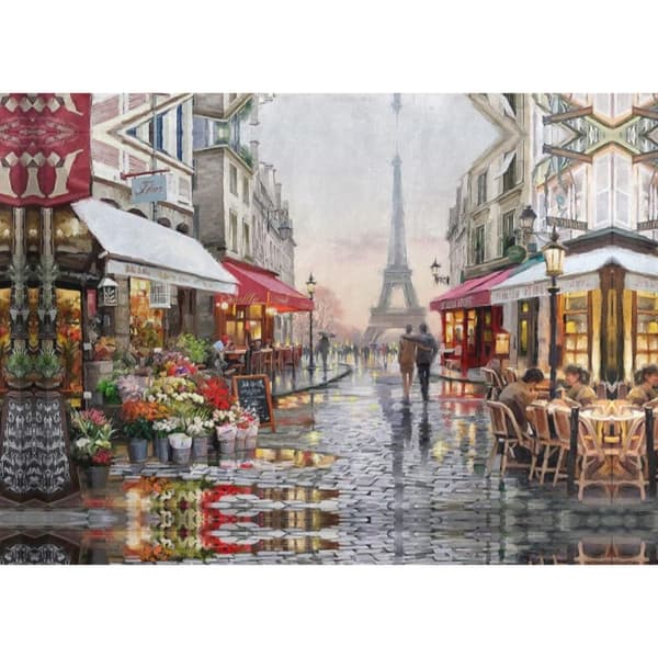 TALMALERI MED RAMME Billeder til maleri - Paris 50x40 cm