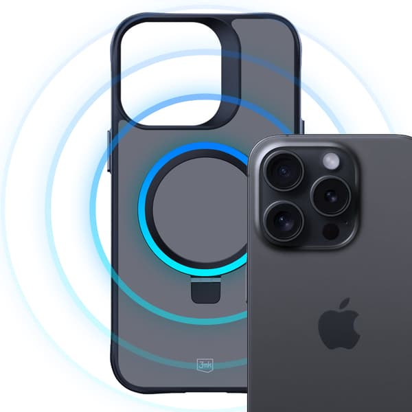 Apple iPhone 13 pro max - 3mk Smoke-skal Mag&Stativ