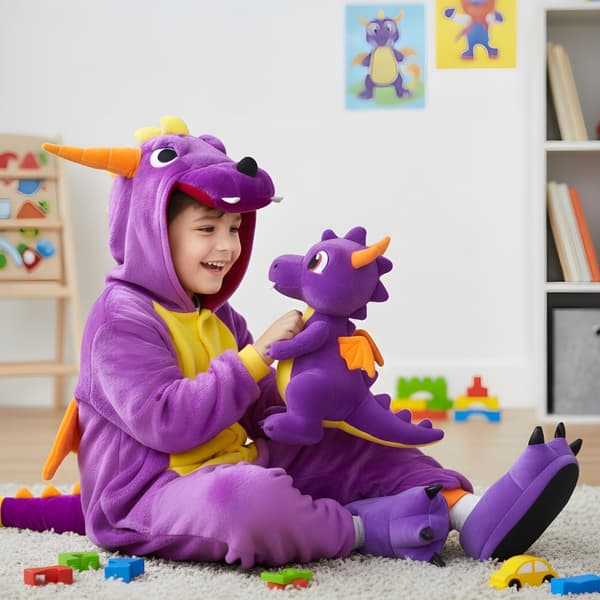 Spyro Kigurumi-pyjamas barn 95-105 cm