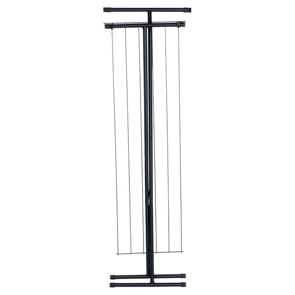 Tørrestativ metal sort foldbar 91x84 cm