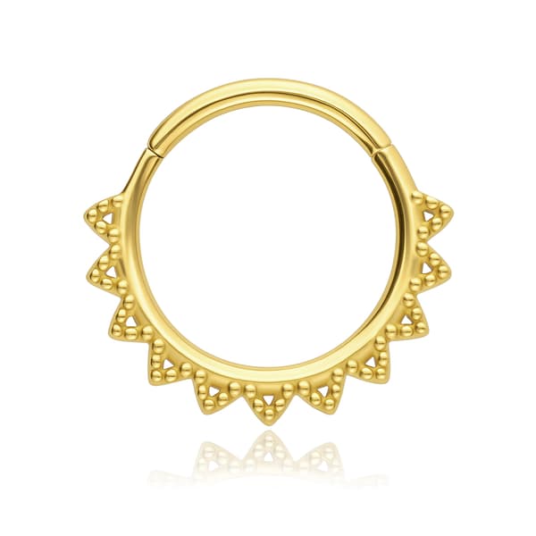 Dekorativ klikkerørering - guld - K-083 1.2/8