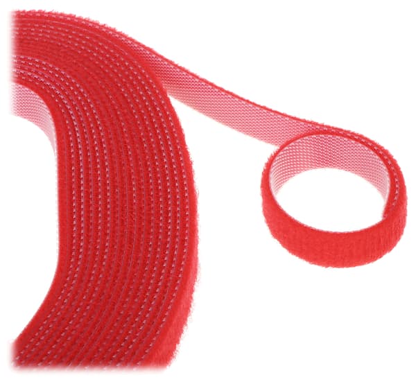 VELCRO BÅND OPR-5000X10/RØD