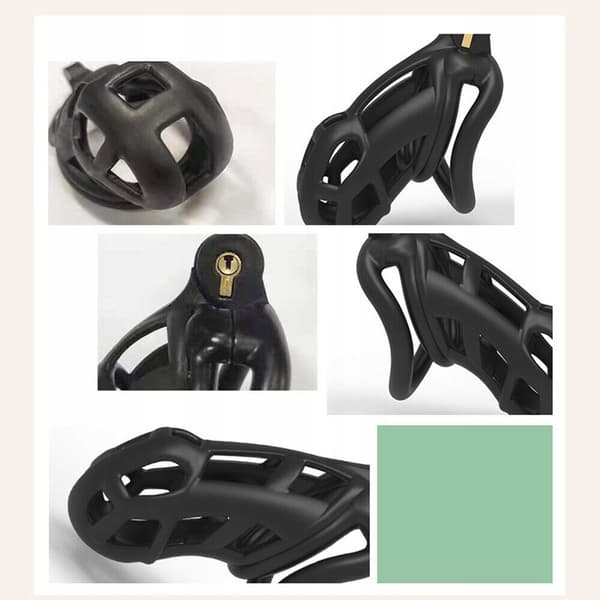 Peniskehä avaimellisella lukolla BDSM kehä XL