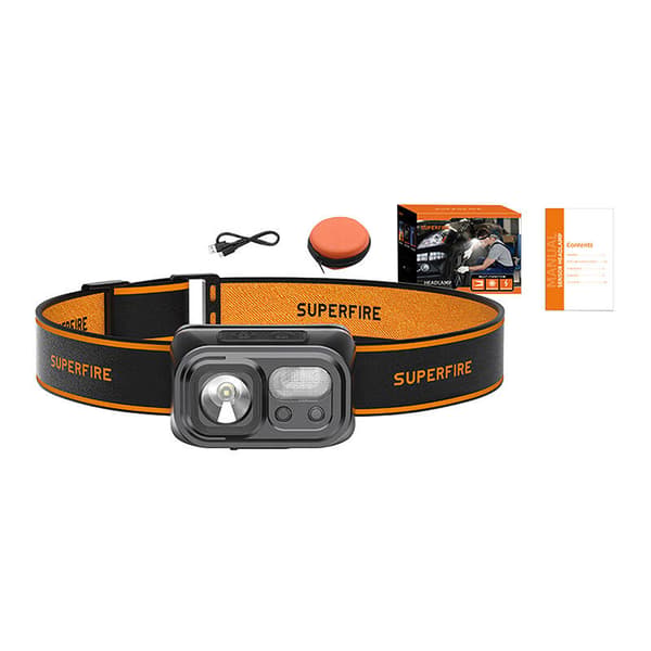 Superfire HL23-S Pannlampa, 350 lm, USB-C