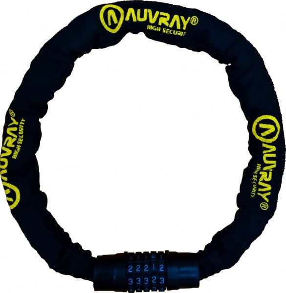 AUVRAY C.CODE-kedja med kombinationslås - längd 120 cm, diameter 8 mm