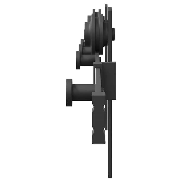 vidaXL Skjutdörrsmonteringssystem, 200 cm, Stål, Svart