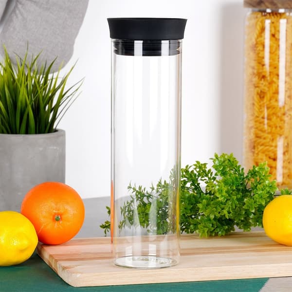 Glaskarafe med låg 1 l