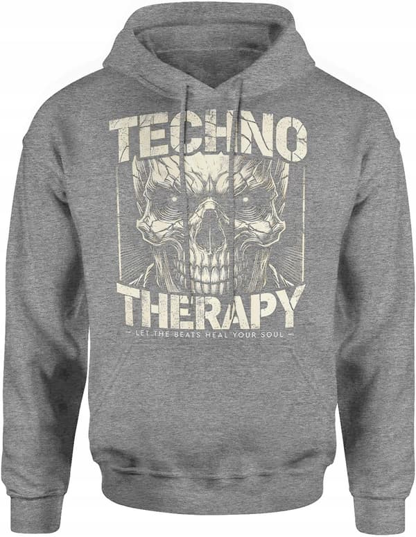 TECHNO THERAPI HERRE MUSIKALSK KRANIE FEST SWEATSHIRT XL