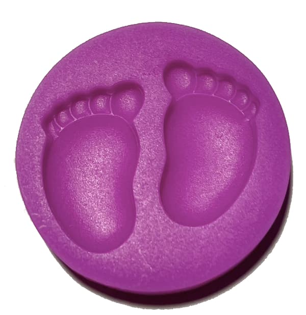 Silikoneform til fødder, dåb, babyshower, dekoration