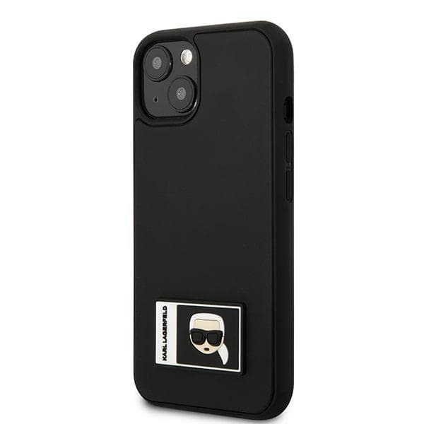 Karl Lagerfeld KLHCP13S3DKPK iPhone 13 mini 5.4 sort/sort hårdt cover Ikonik Patch
