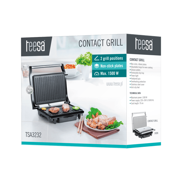 Elektrisk smörgåsgrill Panini Teesa 1500W