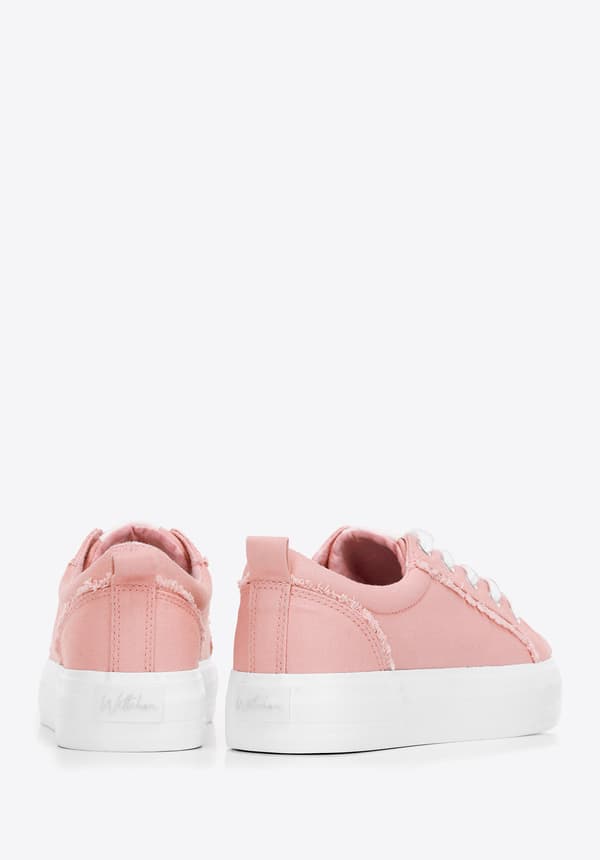 Wittchen Dames Lyserøde Stof Sneakers, Lyserød Syntetisk Materiale
