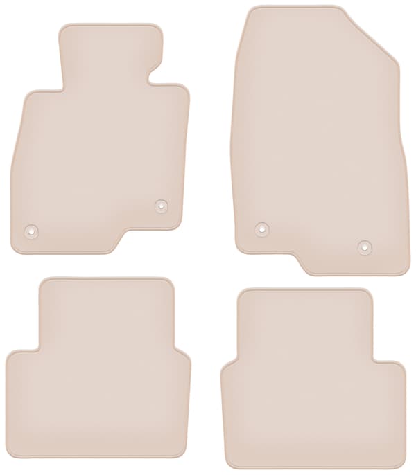 premium beige måtter til Mazda 3 III (BM) hatchback, sedan 2013-