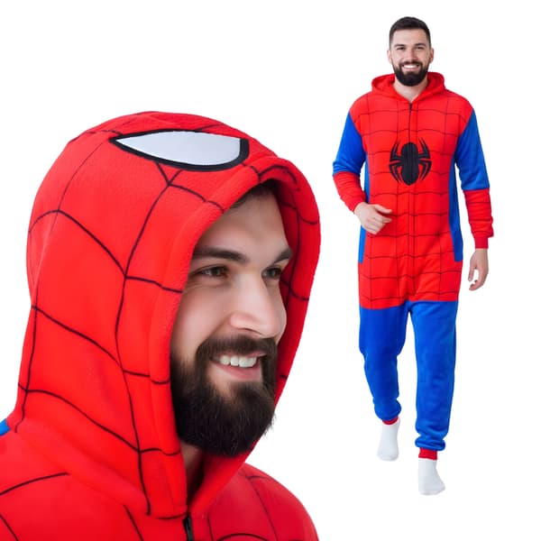 Spiderman kigurumi-pyjamas kostym 145-155 cm