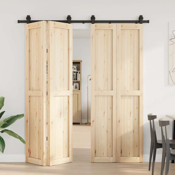 vidaXL monteringssystem til skydedør, 200 cm, stål, sort
