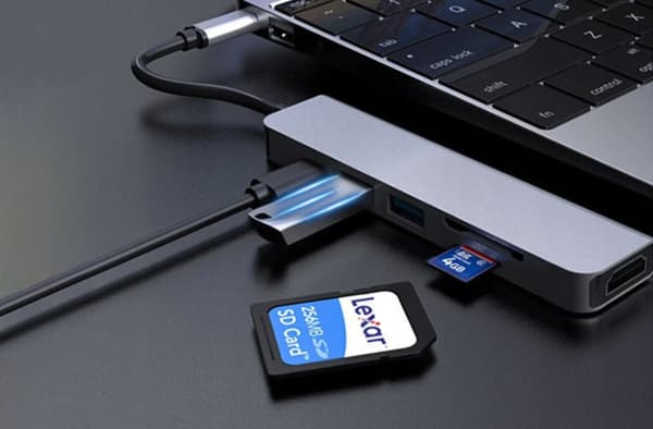 Adapter 6-i-1 HUB USB-C HDMI 4K SD Macbook Pro / Air