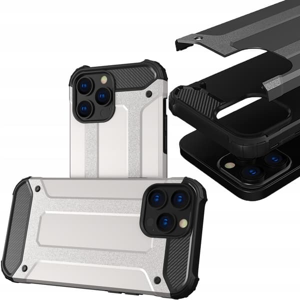 Hybrid Armor iPhone 13 Pro Sølv