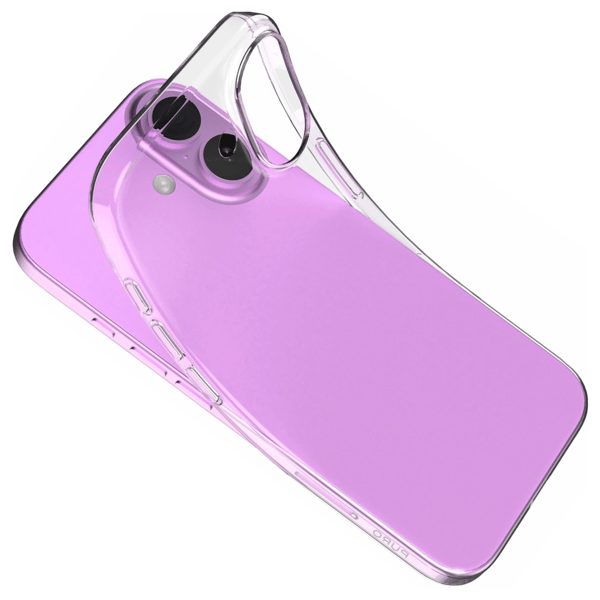 Puro 03 Nude Silikone Etui til iPhone 16 - Gennemsigtig