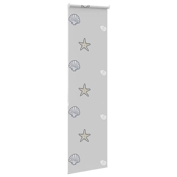 vidaXL Duschrullgardin 70x240 cm Tygbredd 66 cm