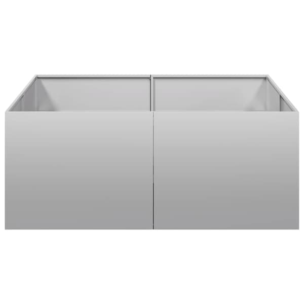 vidaXL Blomkruka 100x100x40 cm galvaniserat stål