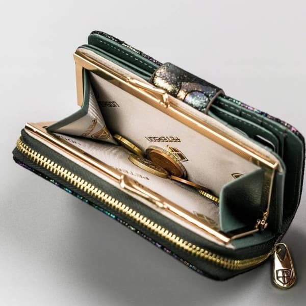 Peterson PTN 425214-BF SILVER Dame Læderpung