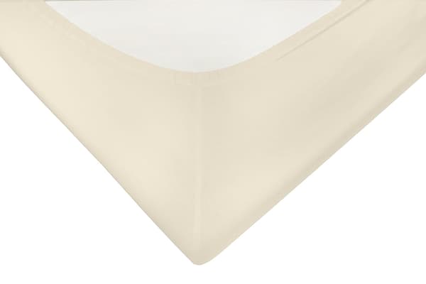 Satin Stræklagen Guld 210/220x190/200x25 Creme