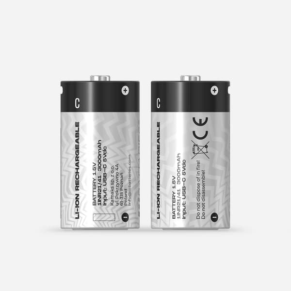 LiiBattaries KRAFTFULLA BATTERIER LITIUMJON-BATTERIER C USB-C 2 st 3000 mAh