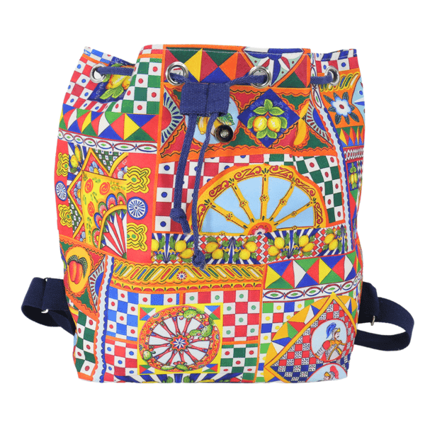 BOHO RYGGSÄCK Citroner Italien 45x40cm
