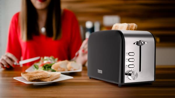 Teesa 850W Brödrost 2 Rostade Bröd 6 Inställningsbricka