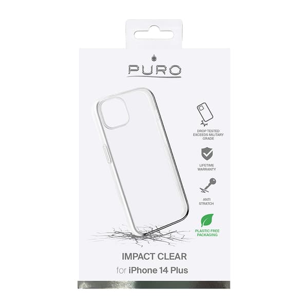 PURO Impact Clear - iPhone 14 Plus-skal (transparent)