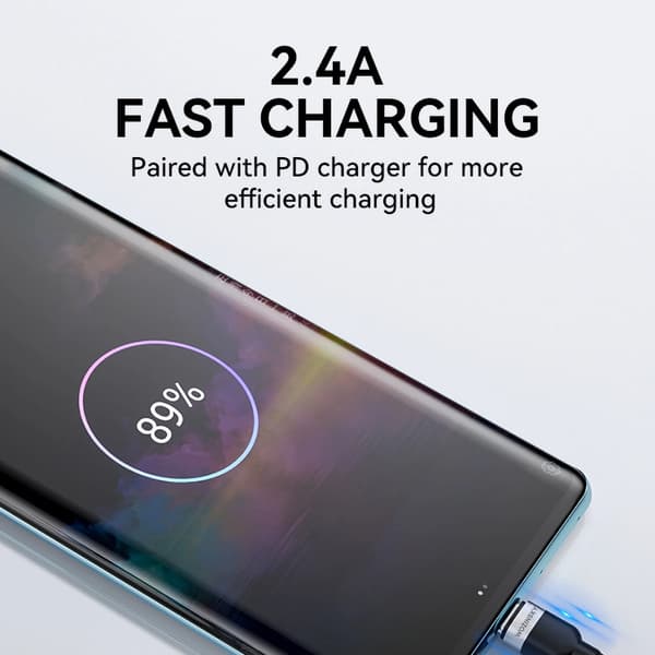 Kabel Wozinsky WNBAC2 USB-A / USB-C 2.4A 2 m - svart